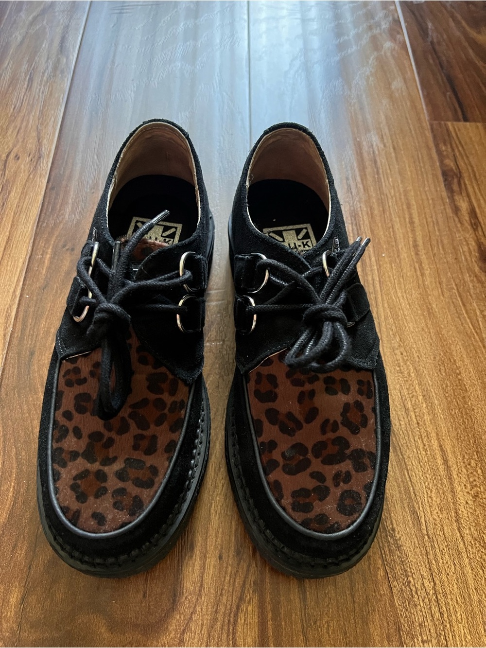 1970 Original Creeper Black Suede & Leopard Print